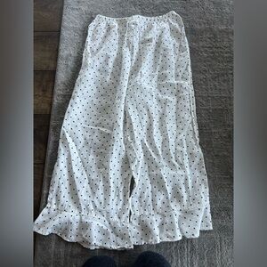 Flax 100% Linen Polkadot Cropped pants BWNOT